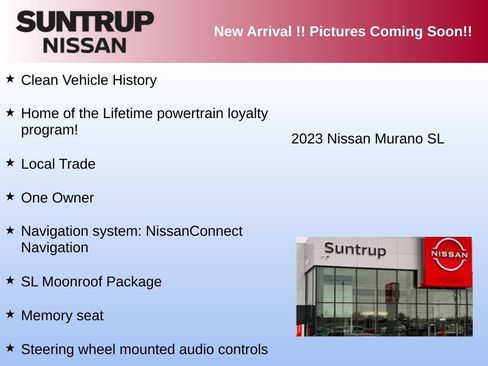 Used 2023 Nissan Murano SL w/ SL Moonroof Package FWD image 3