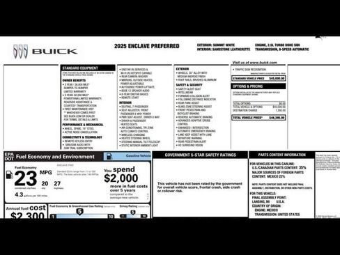 Used 2025 Buick Enclave Preferred image 3