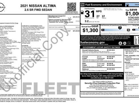 Used 2021 Nissan Altima 2.5 SR FWD image 3