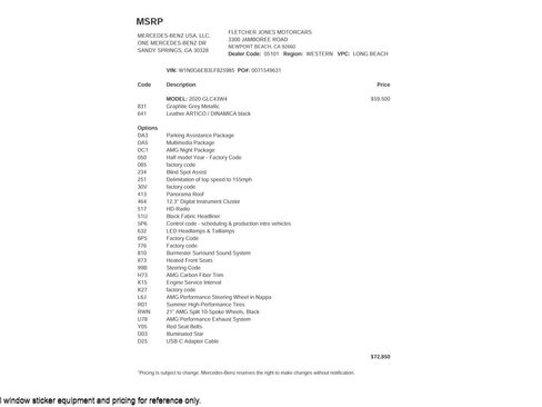 Used 2020 Mercedes-Benz GLC 43 AMG 4MATIC image 2