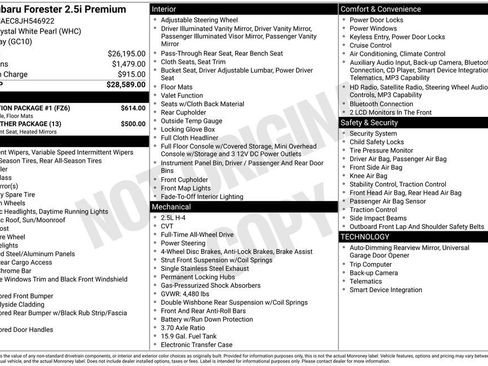 Used 2018 Subaru Forester 2.5i Premium w/ Protection Package #1 image 10