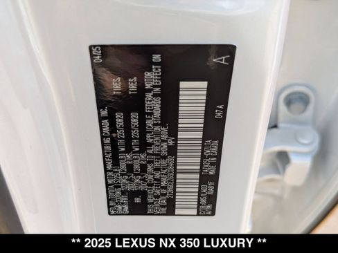 Used 2025 Lexus NX 350 AWD w/ Cold Area Package image 21