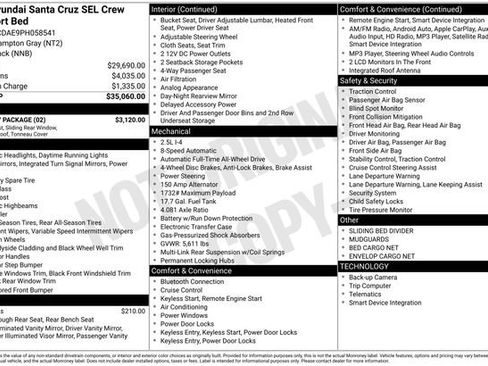 Used 2023 Hyundai Santa Cruz SEL w/ Activity Package image 10