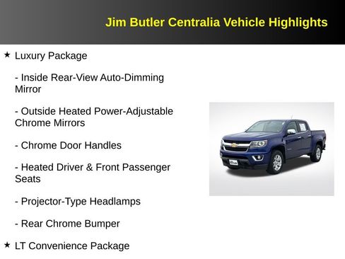 Used 2015 Chevrolet Colorado LT w/ Luxury Package AWD/4WD image 12