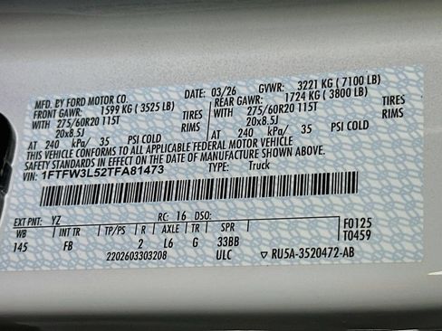 New 2026 Ford F150 XLT w/ Equipment Group 302A MID AWD/4WD image 21