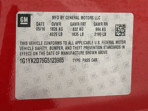 Used 2016 Chevrolet Corvette Stingray Coupe w/ 2LT Preferred Equipment Group image 26