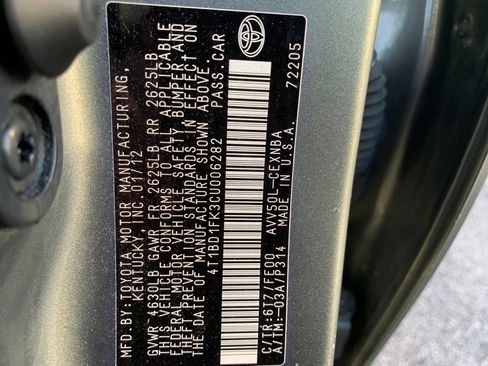 Used 2012 Toyota Camry LE w/ Preferred Accessory Pkg FWD image 37