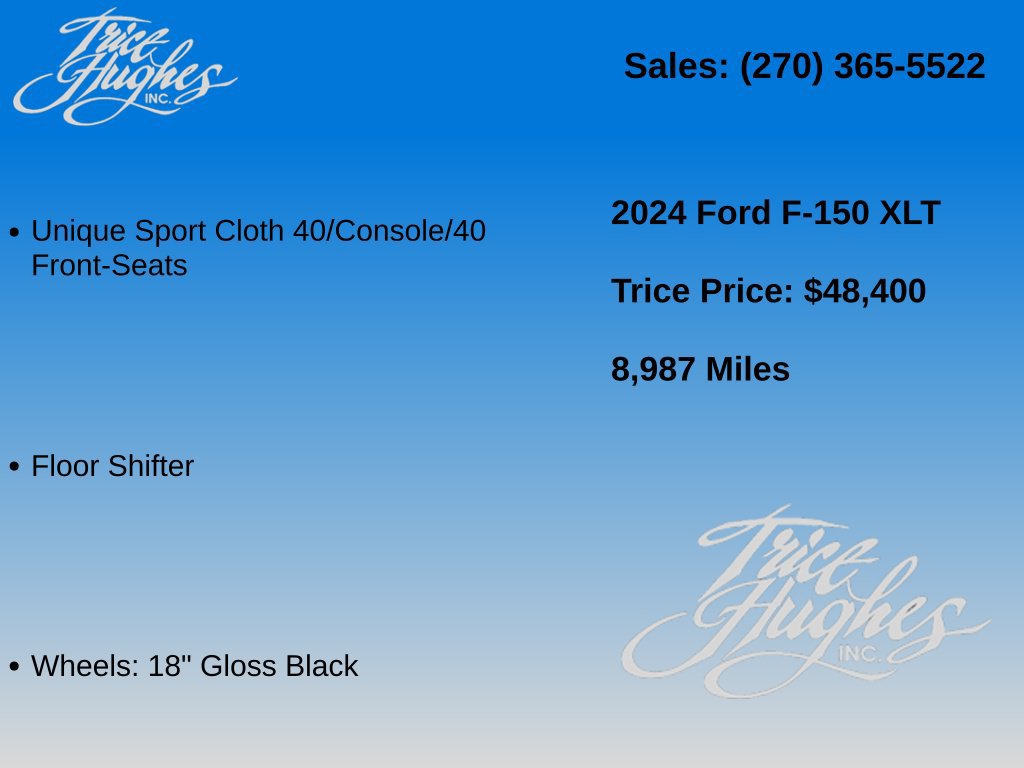 Used 2024 Ford F150 XLT w/ XLT Black Appearance Package AWD/4WD image 20