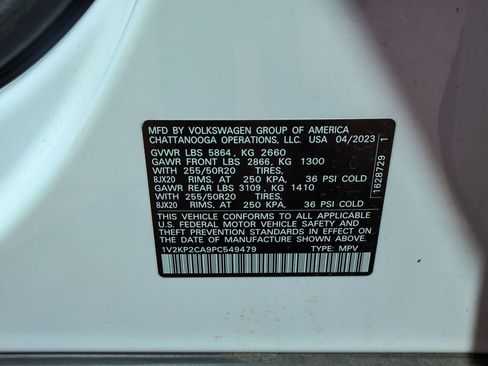 Certified 2023 Volkswagen Atlas SE w/ Panoramic Sunroof Package image 32