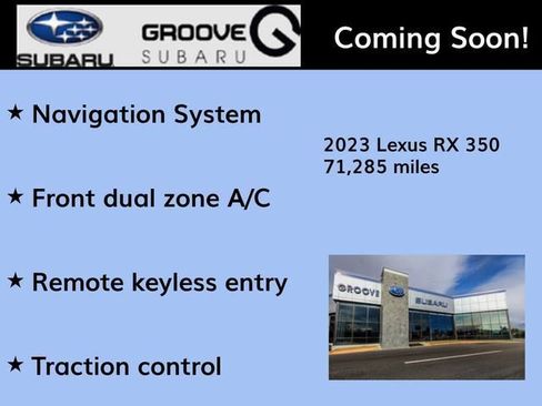 Used 2023 Lexus RX 350 F Sport w/ Accessory Package (Z1) image 2