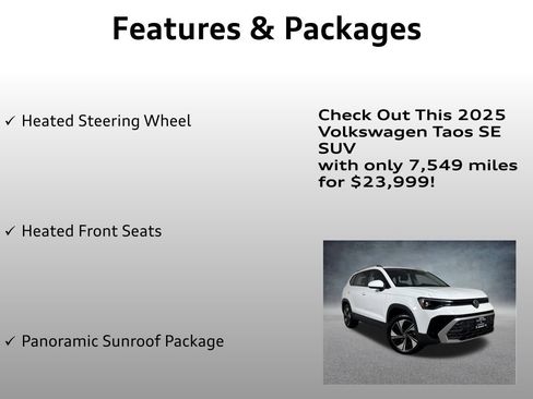 Used 2025 Volkswagen Taos SE image 8