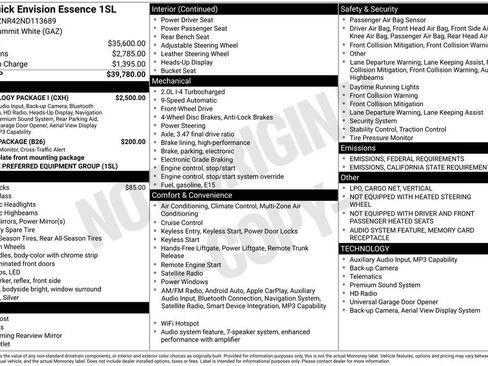 Used 2022 Buick Envision Essence w/ Technology Package I image 2