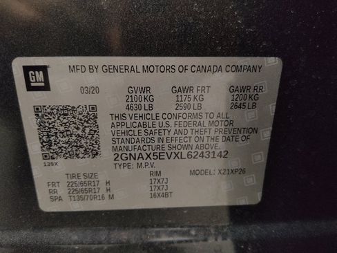 Used 2020 Chevrolet Equinox LS w/ LPO, Cargo Package AWD/4WD image 33