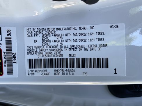 Used 2026 Toyota Tundra Capstone AWD/4WD image 41