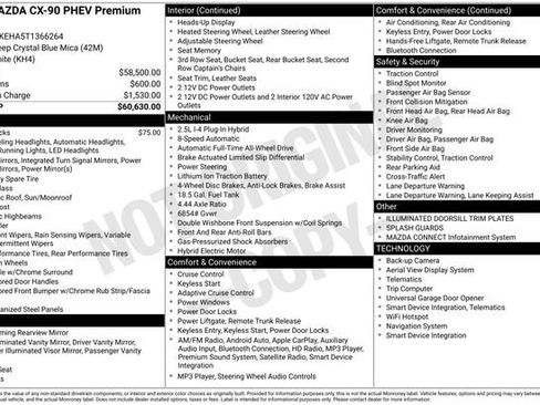 Certified 2026 MAZDA CX-90 Plug-In Hybrid w/ Premium Plus AWD/4WD image 5