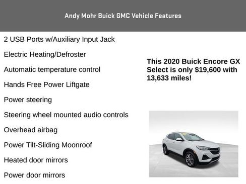 Used 2020 Buick Encore GX Select w/ Experience Buick Package image 12