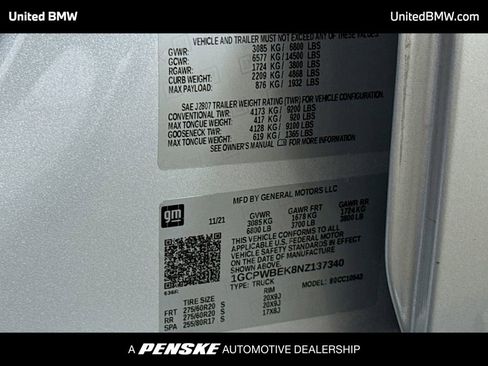 Used 2022 Chevrolet Silverado 1500 Custom w/ Safety Confidence Package image 12