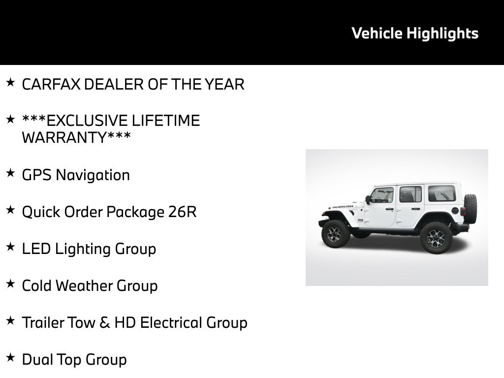 Used 2021 Jeep Wrangler Unlimited Rubicon w/ Dual Top Group AWD/4WD image 5