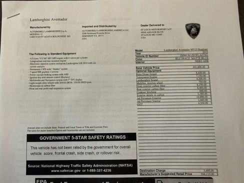 Used 2015 Lamborghini Aventador LP 700-4 image 1