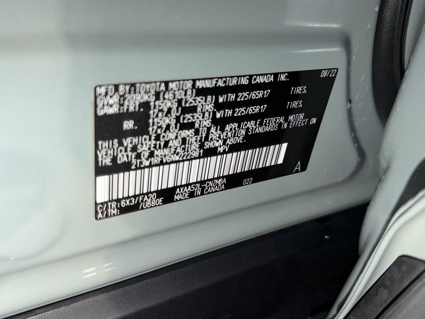 Certified 2022 Toyota RAV4 XLE w/ Convenience Package FWD image 43
