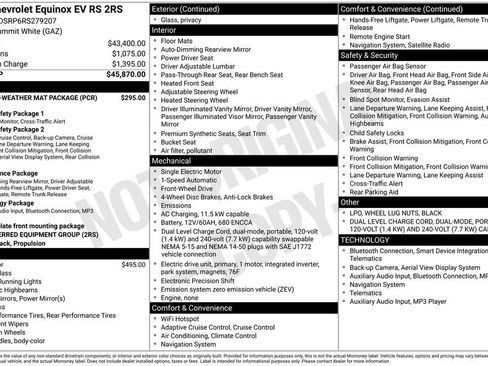 Used 2024 Chevrolet Equinox EV RS w/ LPO, All-Weather Mat Package image 15