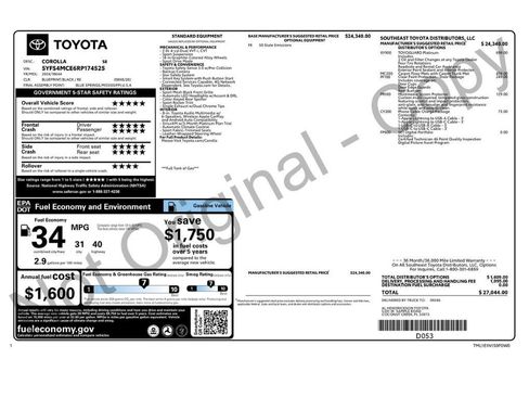 Used 2024 Toyota Corolla SE FWD image 2