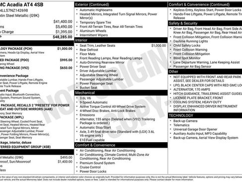 Used 2022 GMC Acadia AT4 w/ Technology Package AWD/4WD image 15