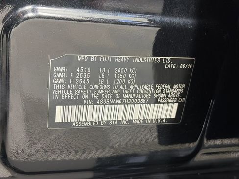 Used 2017 Subaru Legacy 2.5i Limited AWD/4WD image 9