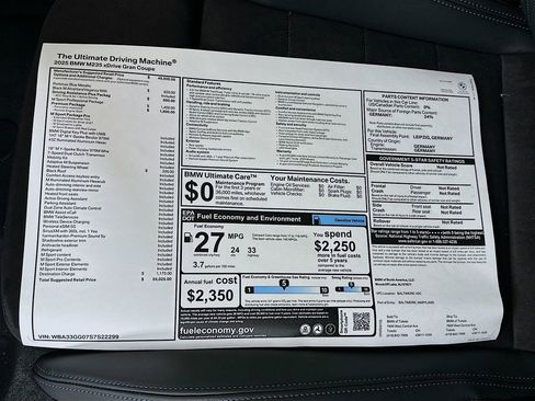 Used 2025 BMW M235i xDrive w/ Premium Package image 10