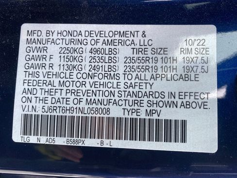 Used 2022 Honda CR-V Touring image 17