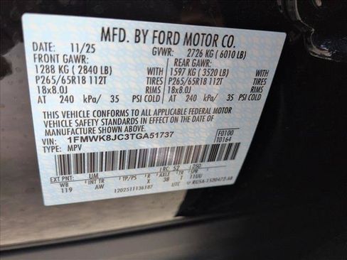 New 2026 Ford Explorer Tremor w/ Tremor Ultimate Package AWD/4WD image 17