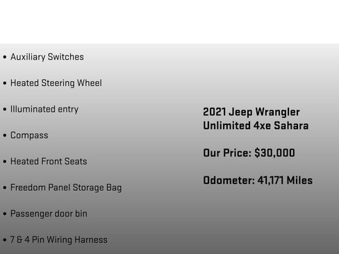 Used 2021 Jeep Wrangler Unlimited Sahara w/ Cold Weather Group image 26