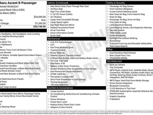 Used 2024 Subaru Ascent 8-Passenger AWD/4WD image 2