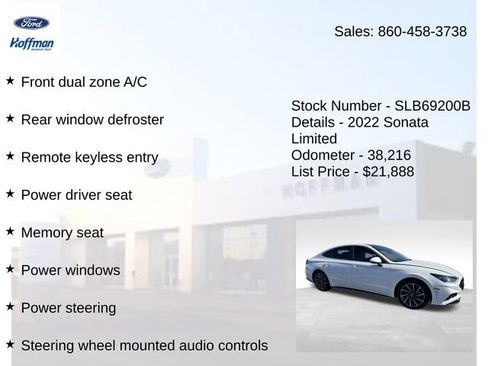 Used 2022 Hyundai Sonata Limited image 10