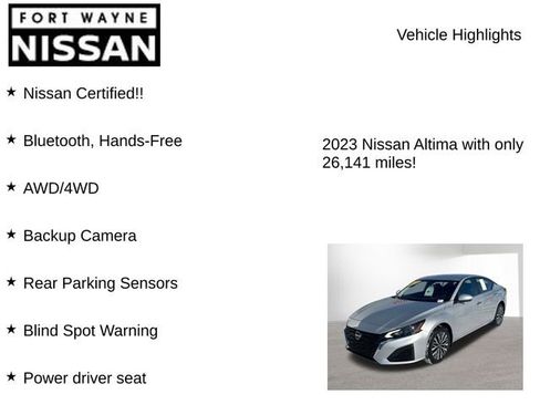 Certified 2023 Nissan Altima 2.5 SV image 7
