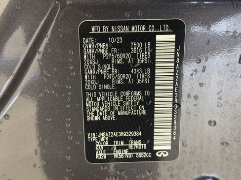 Certified 2024 INFINITI QX80 Luxe image 33