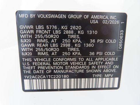 New 2026 Volkswagen Atlas Cross Sport SEL R-Line AWD/4WD image 30