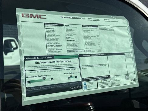 New 2026 GMC Savana 2500 Work Van w/ Driver Convenience Package image 25