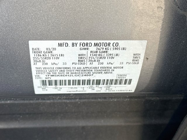 Used 2020 Ford Explorer XLT w/ Equipment Group 202A AWD/4WD image 31