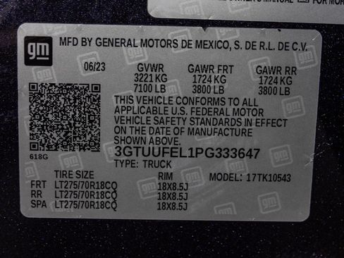 Used 2023 GMC Sierra 1500 AT4X AWD/4WD image 63