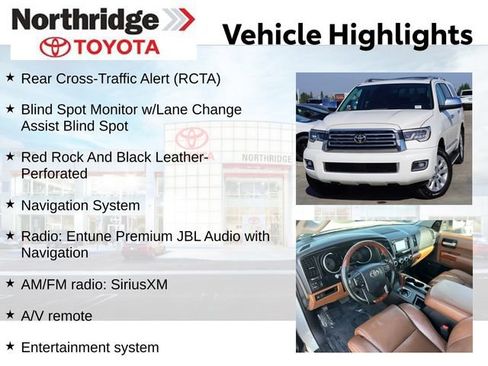 Used 2019 Toyota Sequoia Platinum w/ Carpet Mat Package (TMS) AWD/4WD image 2