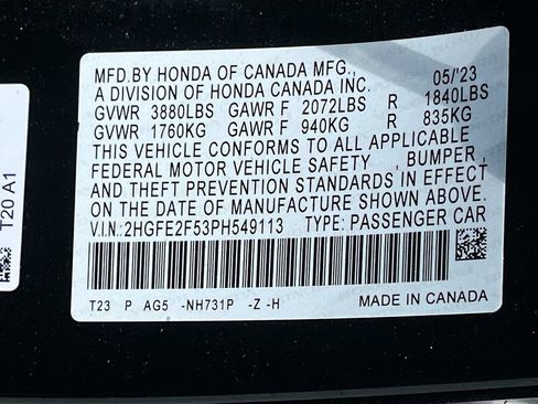 Used 2023 Honda Civic Sport image 29