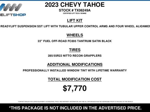 Used 2023 Chevrolet Tahoe Premier w/ Premium Package 2 image 2