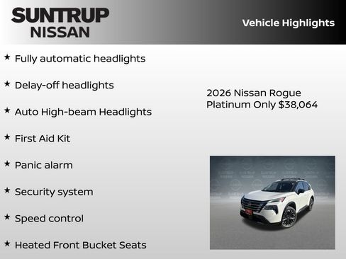 New 2026 Nissan Rogue Platinum w/ Platinum Premium Package image 37