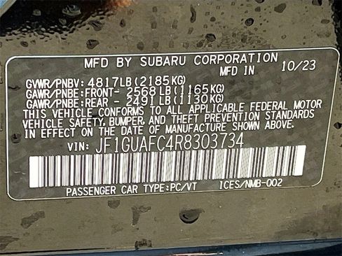 Used 2024 Subaru Impreza 2.0i Sport image 32