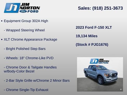 Used 2023 Ford F150 XLT w/ Equipment Group 302A High AWD/4WD image 16