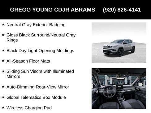 Used 2026 Jeep Compass Latitude w/ Quick Order Package 29K AWD/4WD image 31