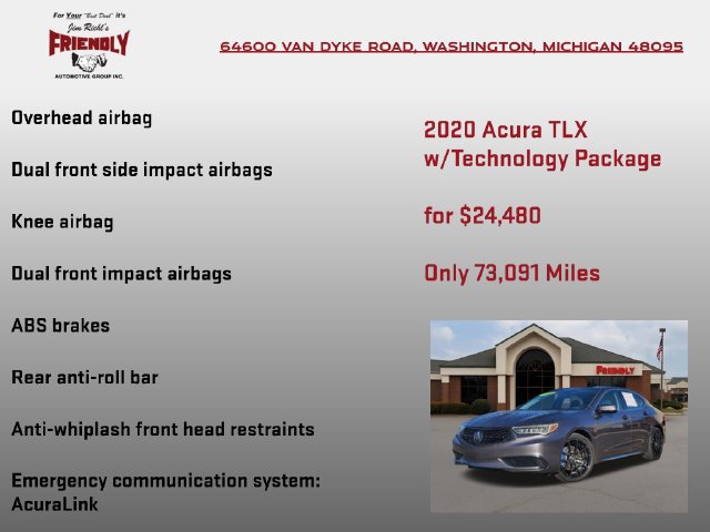 Used 2020 Acura TLX w/ Technology Package AWD/4WD image 20