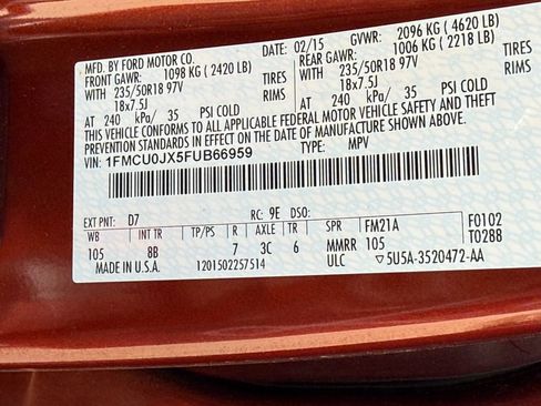Used 2015 Ford Escape Titanium FWD image 29