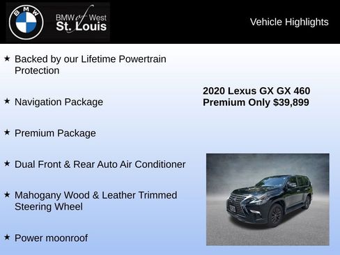 Used 2020 Lexus GX 460 Premium w/ Premium Package AWD/4WD image 8